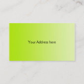 NUR FARBgradienten - Frühlinggrün Visitenkarte (Rückseite)