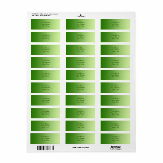 NUR FARBgradienten - grün (Vorne)