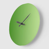 NUR FARBgradienten - grün Große Wanduhr (Winkel)