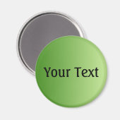NUR FARBgradienten Grün + Text Magnet (Vorderseite/Rückseite)