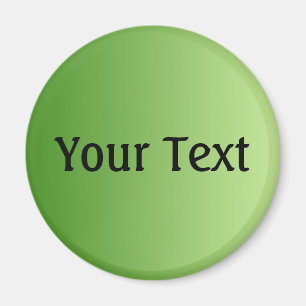 NUR FARBgradienten Grün + Text Magnet