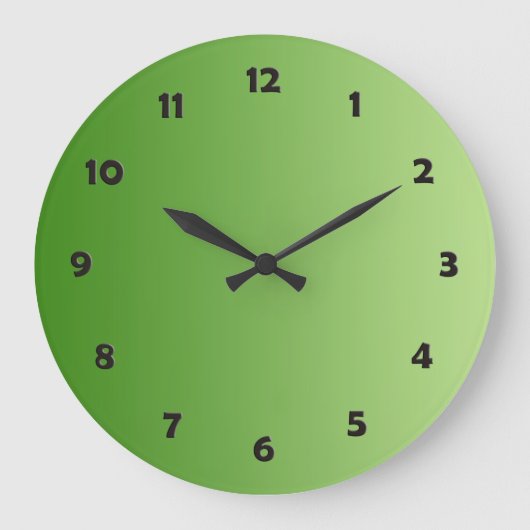 NUR FARBgradienten - grün + Uhr Gesicht (Vorderseite)