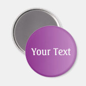 NUR FARBgradienten + Ihr Text Magnet (Vorderseite/Rückseite)