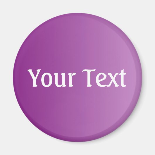 NUR FARBgradienten + Ihr Text Magnet (Vorne)