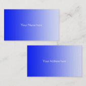 NUR FARBgradienten - königsblau Visitenkarte (Vorne/Hinten)