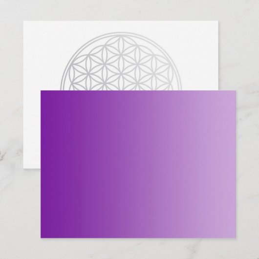 NUR FARBgradienten - lila Postkarte (Vorne/Hinten)