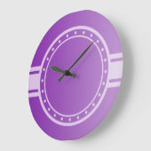 NUR FARBgradienten - lila + Punkt der Bildfläche + Große Wanduhr (Winkel)