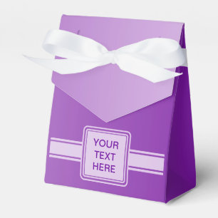 NUR FARBgradienten - lila + Text Geschenkschachtel