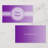NUR FARBgradienten - lila + Text Visitenkarte (Vorne/Hinten)