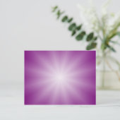 NUR FARBgradienten - Magenta Star Postkarte (Stehend Vorderseite)