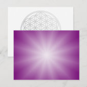 NUR FARBgradienten - Magenta Star Postkarte (Vorne/Hinten)