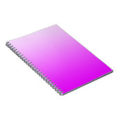 NUR FARBgradienten - Neonrosa Notizblock (Rechte Seite)