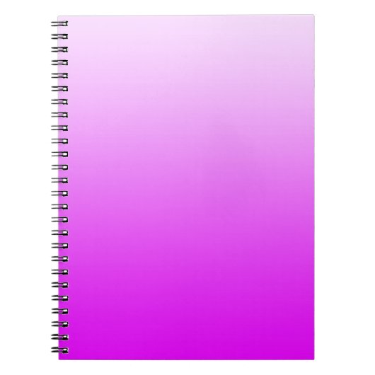 NUR FARBgradienten - Neonrosa Notizblock (Vorderseite)