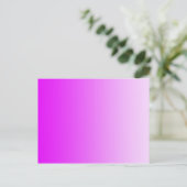 NUR FARBgradienten - Neonrosa Postkarte (Stehend Vorderseite)