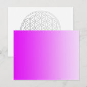 NUR FARBgradienten - Neonrosa Postkarte (Vorne/Hinten)