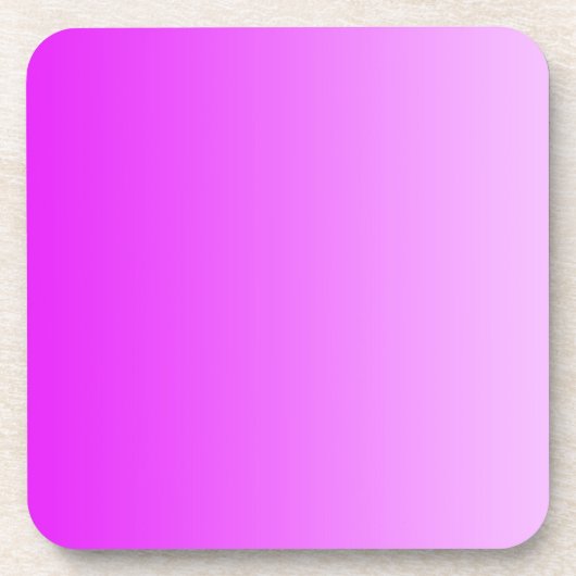 NUR FARBgradienten - Neonrosa Untersetzer (Vorderseite)