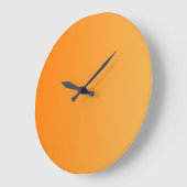 NUR FARBgradienten - orange Große Wanduhr (Winkel)