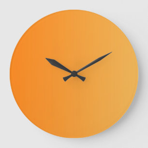 NUR FARBgradienten - orange Große Wanduhr