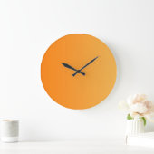 NUR FARBgradienten - orange Große Wanduhr (Zuhause)