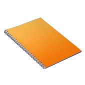 NUR FARBgradienten - orange Notizblock (Rechte Seite)