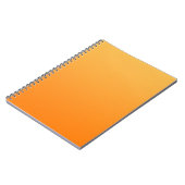 NUR FARBgradienten - orange Notizblock (Linke Seite)