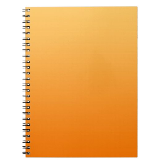 NUR FARBgradienten - orange Notizblock (Vorderseite)