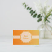 NUR FARBgradienten - orange + Text Visitenkarte (Stehend Vorderseite)