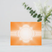 NUR FARBgradienten - Orangenstern Postkarte (Stehend Vorderseite)