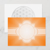 NUR FARBgradienten - Orangenstern Postkarte (Vorne/Hinten)