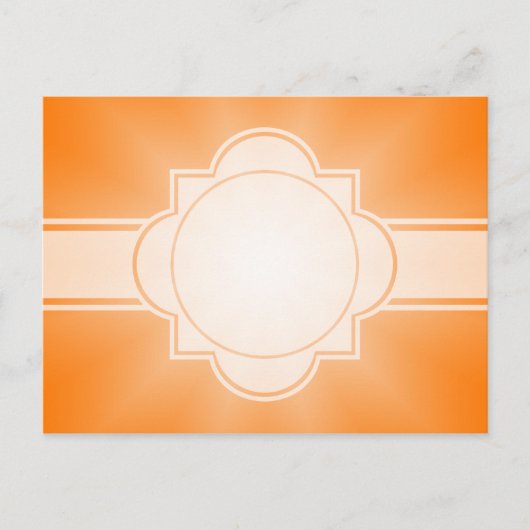 NUR FARBgradienten - Orangenstern Postkarte (Vorderseite)
