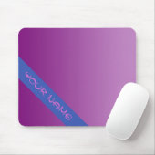 NUR FARBgradienten - Pflaume + Ihr Name Mousepad (Mit Mouse)