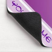 NUR FARBgradienten - Pflaume + Ihr Name Mousepad (Ecke)
