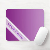 NUR FARBgradienten - Pflaume + Ihr Name Mousepad (Mit Mouse)