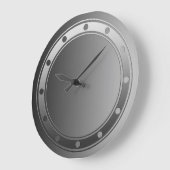 NUR FARBgradienten - Ringe mit spitzen Uhrzeigersi Große Wanduhr (Winkel)