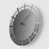 NUR FARBgradienten - Ringuhr auf der Vorderseite g Große Wanduhr (Winkel)
