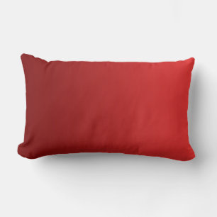 NUR FARBgradienten - rot + schwarz grau Lendenkissen
