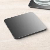 NUR FARBgradienten - schwarz grau Getränkeuntersetzer (Linke Seite)