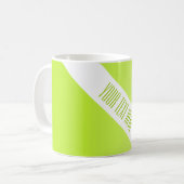 NUR FARBgradienten sind grün und Ihr Text ist grün Kaffeetasse (Vorderseite Links)