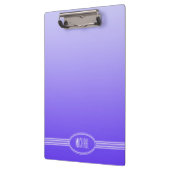 NUR FARBgradienten Violett + Ihr Text Klemmbrett (Links)