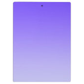 NUR FARBgradienten Violett + Ihr Text Klemmbrett (Rückseite)