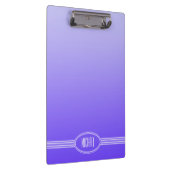 NUR FARBgradienten Violett + Ihr Text Klemmbrett (Rechts)