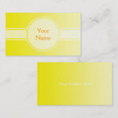 NUR FARBgradienten - Zitronengelb + Ihr Text Visitenkarte (Vorne/Hinten)