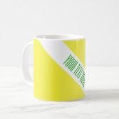 NUR FARBgraditionen, Zitronengelb + Text Kaffeetasse (Vorderseite Links)