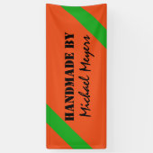 Nur Farbgras Grün & Worte + Ihre Ideen Banner (Vertikal)