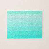 Nur FarbMeergrün Ombre Puzzle (Horizontal)