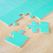 Nur FarbMeergrün Ombre Puzzle (Seite)