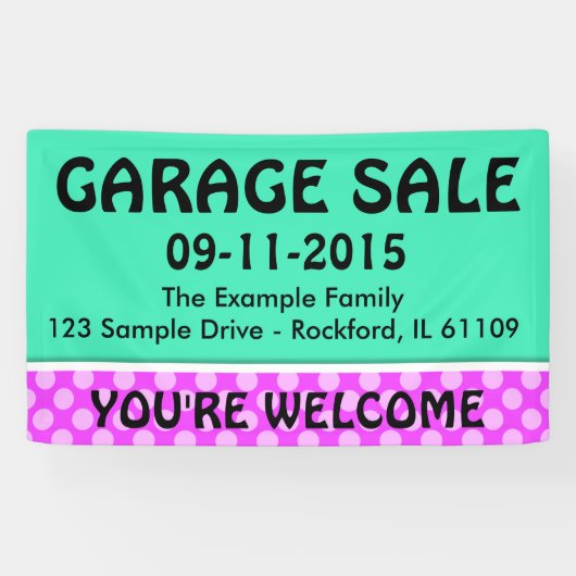 Nur Farbminze grün & Streifen + Ihre Idee Banner (Horizontal)