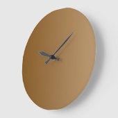 NUR FARBSTOFFE - braun Große Wanduhr (Winkel)