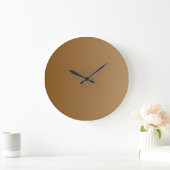 NUR FARBSTOFFE - braun Große Wanduhr (Zuhause)