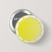 NUR FARBSTOFFE - Gelbe Zitrone + Ringe & Punkte Button (Vorne & Hinten)